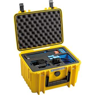 Hard Cases - BW OUTDOOR CASE TYPE 2000 FOR GOPRO HERO 11 (FITS EVEN GOPRO HERO 9/10), CHARGE-IN-CASE, YELLOW 2000/Y/GOPRO9 - quick order from manufacturer