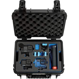 Hard Cases - BW OUTDOOR CASE TYPE 3000 FOR 1X GOPRO HERO 9 BUNDLE, 2X HERO 9, MEDIA MOD (CHARGE-IN-CASE), BLACK 3000/B/GOPRO9 - quick order from manufacturer