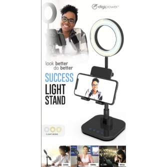 Ring Light - DIGIPOWER SUCCESS PHONE HOLDER WITH 6 RING LIGHT DP-WSH-PH6 - quick order from manufacturer