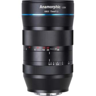 Mirrorless Lenses - SIRUI ANAMORPHIC LENS 1,33X 75MM F/1.8 MFT MOUNT SR75-MFT - quick order from manufacturer