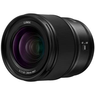 Objektīvi - Panasonic LUMIX S 24mm F1.8 Lens PALEMS241818 - быстрый заказ от производителя