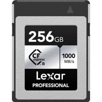 Memory Cards - LEXAR CFEXPRESS PRO SILVER SERIE R1000W600 256GB LCXEXSL256G-RNENG - quick order from manufacturer