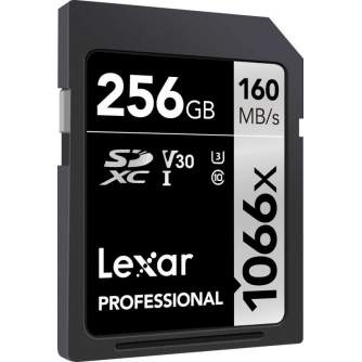 Memory Cards - LEXAR Pro 1066x SDXC U3 (V30) UHS-I R160/W120 256GB - quick order from manufacturer