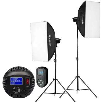 LED gaismas komplekti - Bresser BR-60S LED Studio Kit 60W 5600K COB Lighting - ātri pasūtīt no ražotāja