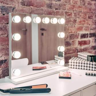 Make-up Mirror - Humanas HS-HM02 make-up mirror with LED lighting white - quick order from manufacturer