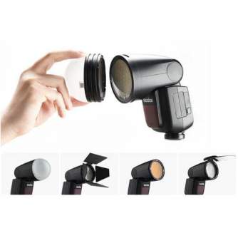 Kameras zibspuldzes - Godox V1 round head flash Fuji X - быстрый заказ от производителя