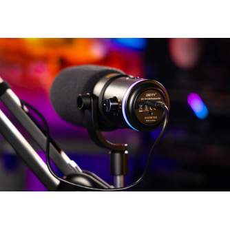 Podcast Microphones - Deity VO-7U USB Podcast Streamer Kit (White) RGB ring includes a Boom Arm - quick order from manufacturer