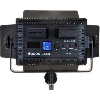 Light Panels - Godox LED500C Bi-Color Video Light with Barndoor, 32W - quick order from manufacturer