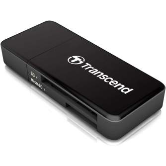 Card Reader - TRANSCEND MEMORY READER FLASH 3,0 SDHC/SDXC & MICRO SDHC/S TS-RDF5(Black) - quick order from manufacturer