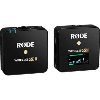 Bezvadu piespraužamie mikrofoni - Rode Wireless Go II mikrofons ar vienu raidītāju (go 2) - perc šodien veikalā un ar piegādi