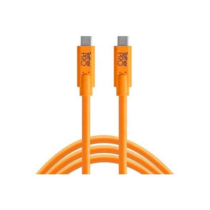 Cables - TETHERPRO USB-C TO USB-C 3M ORANGE CUC10-ORG - buy today in store and with delivery