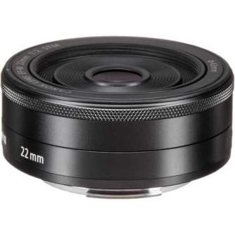 Mirrorless Lenses - Canon EF-M 22mm f2 STM Black - quick order from manufacturer