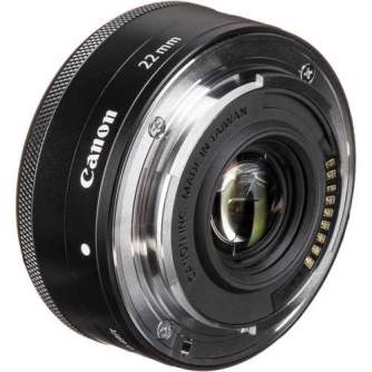 Mirrorless Lenses - Canon EF-M 22mm f2 STM Black - quick order from manufacturer