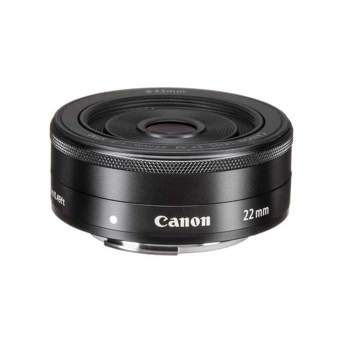 Mirrorless Lenses - Canon EF-M 22mm f2 STM Black - quick order from manufacturer