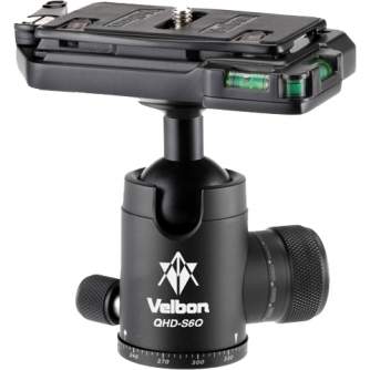 Tripod Heads - VELBON QHD-S6Q Tripod with 116916 92100 Quick Release Plate - quick order from manufacturer