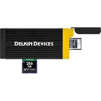 Atmiņas kartes - DELKIN CARDREADER CFEXPRESS TYPE A & SD (TYPE C TO C & TYPC C TO A CABLES) DDREADER-58 - быстрый заказ от произ