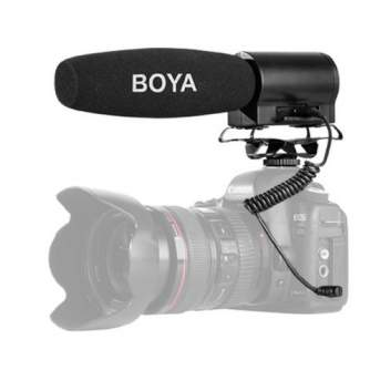 On-Camera Microphones - Boya Mini Condenser Microphone BY-DMR7 with Recorder - quick order from manufacturer