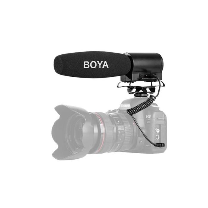 On-Camera Microphones - Boya Mini Condenser Microphone BY-DMR7 with Recorder - quick order from manufacturer