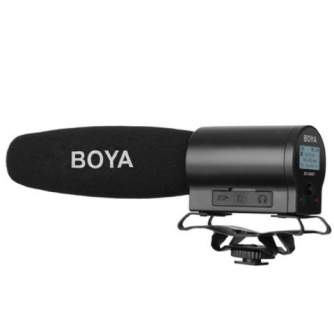 On-Camera Microphones - Boya Mini Condenser Microphone BY-DMR7 with Recorder - quick order from manufacturer