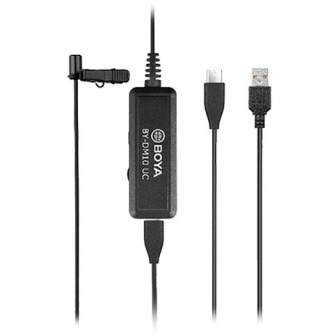 Piespraužamie mikrofoni (Lavalier) - Boya BY-DM10UC Lavalier Microphone for Android and Computer - ātri pasūtīt no ražotāja