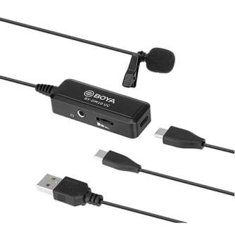 Piespraužamie mikrofoni (Lavalier) - Boya BY-DM10UC Lavalier Microphone for Android and Computer - ātri pasūtīt no ražotāja