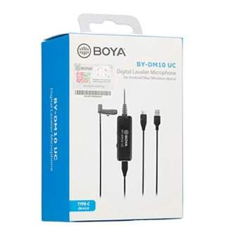 Piespraužamie mikrofoni (Lavalier) - Boya BY-DM10UC Lavalier Microphone for Android and Computer - ātri pasūtīt no ražotāja