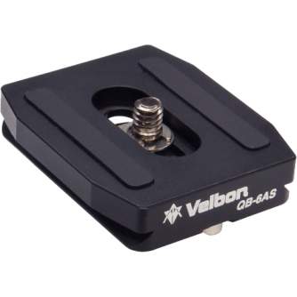 Tripod Accessories - VELBON QB-6AS Quick Release Plate for Tripods - quick order from manufacturer