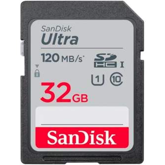 Memory Cards - Sandisk memory card SDHC 32GB Ultra 120MB/s UHS-I SDSDUN4-032G-GN6IN - quick order from manufacturer