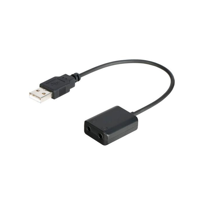 Audio vadi, adapteri - Boya BY-EA2L USB Sound Adapter for Microphone and Headphones - perc šodien veikalā un ar piegādi