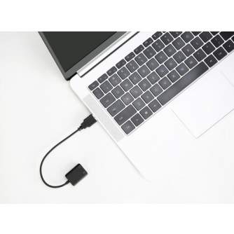 Audio vadi, adapteri - Boya BY-EA2L USB Sound Adapter for Microphone and Headphones - купить сегодня в магазине и с доставкой