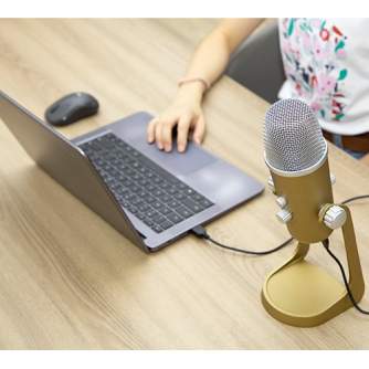 Podcast Microphones - Boya USB Condenser Microphone BY-PM700G Triple-Capsule Design 16 Bit/48 kHz - quick order from manufacturer