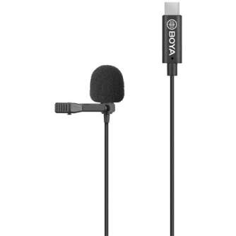 Piespraužamie mikrofoni (Lavalier) - Boya Clip-on Lavalier Microphone BY-M3 for USB-C Android & iPhone 15 - ātri pasūtīt no ražotāja