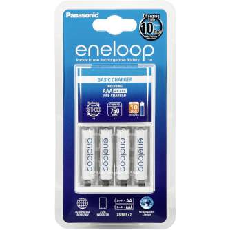 Batteries and chargers - Basic Charger Panasonic ENELOOP K-KJ51MCC04E (4xAAA) - quick order from manufacturer