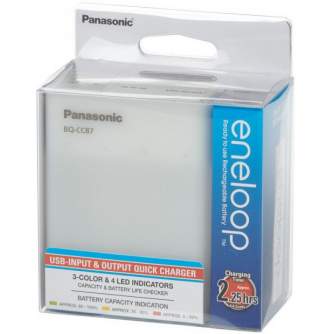 Vairs neražo - Panasonic Batteries Panasonic eneloop lādētājs BQ-CC87USB