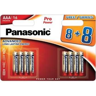 Vairs neražo - Panasonic Batteries Panasonic Pro Power baterija LR03PPG/16B (8+8gb.) LR03PPG/16BW 8+8