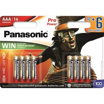 Vairs neražo - Panasonic Batteries Panasonic Pro Power baterija LR03PPG/16B 10+6gb. LR03PPG/16BW 10+6F