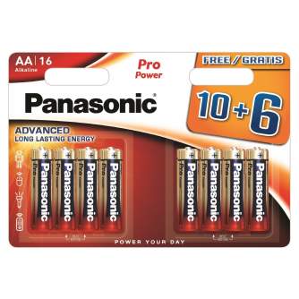 Vairs neražo - Panasonic Batteries Panasonic Pro Power baterija LR6PPG/16B 10+6gb. LR6PPG/16BW 10+6F