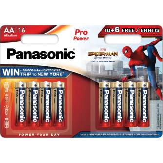 Vairs neražo - Panasonic Batteries Panasonic Pro Power baterija LR6PPG/16B 10+6gb. LR6PPG/16BW 10+6F