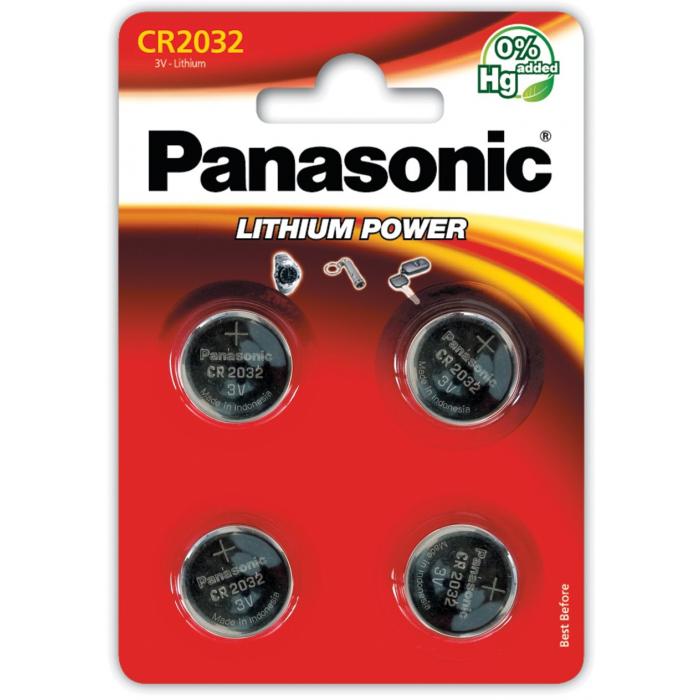 Discontinued - Panasonic Batteries Panasonic battery CR2032/4B CR-2032EL/4B