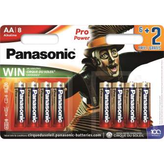 Vairs neražo - Panasonic Batteries Panasonic Pro Power baterijas LR6PPG/8BW (6+2) LR6PPG/8B (6+2)