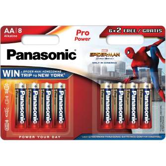 Vairs neražo - Panasonic Batteries Panasonic Pro Power baterijas LR6PPG/8BW (6+2) LR6PPG/8B (6+2)