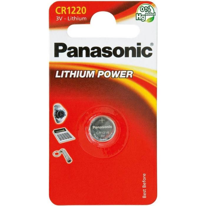 Baterijas, akumulatori un lādētāji - Panasonic Batteries Panasonic baterija CR1220/1B CR-1220L/1BP - ātri pasūtīt no ražotāja