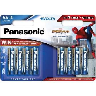 Discontinued - Panasonic Batteries Panasonic Evolta battery LR6EGE/8B (4+4) LR6EGE/8BW 4+4F