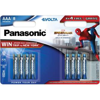 Vairs neražo - Panasonic Batteries Panasonic Evolta baterija LR03EGE/8B (4+4 gb.) LR03EGE/8BW 4+4F