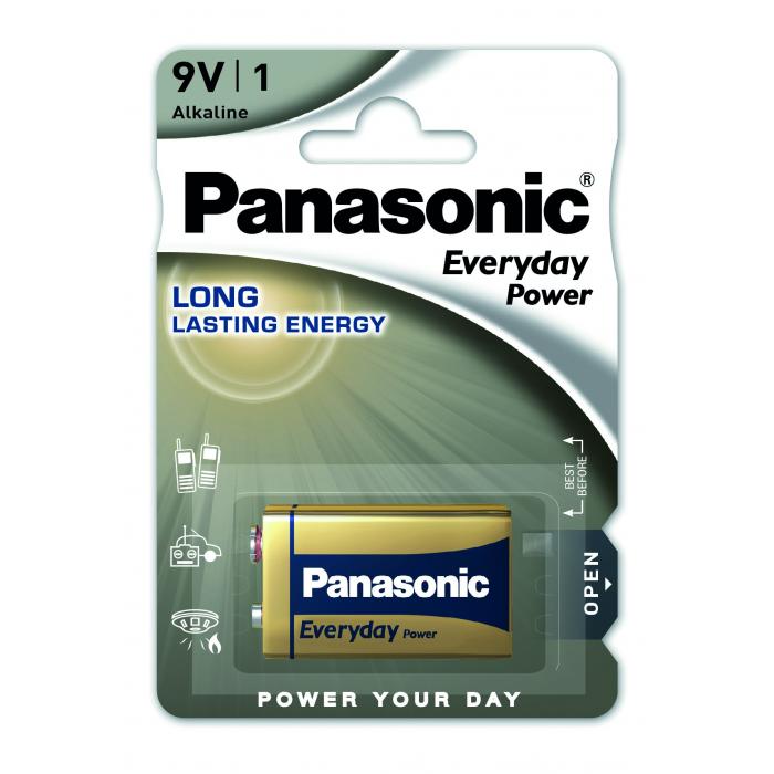 Baterijas, akumulatori un lādētāji - Panasonic Batteries Panasonic Everyday Power baterija 6LR61EPS/1B 9V 6LF22EPS/1BP - ātri pasūtīt no ražotāja