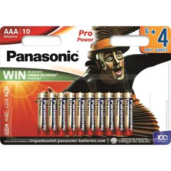 Vairs neražo - Panasonic Batteries Panasonic Pro Power baterija LR03PPG/10B (6+4 gb.) LR03PPG/10BW 6+4F