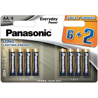 Vairs neražo - Panasonic Batteries Panasonic Everyday Power baterija LR6EPS/8B (6+2) LR6EPS/8BW 6+2F