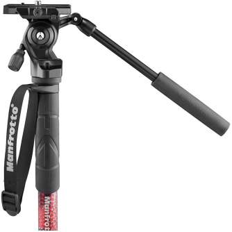 Monopodi - Manfrotto monopod Element MII Video MVMELMIIA4, red MVMELMIIA4 - ātri pasūtīt no ražotāja