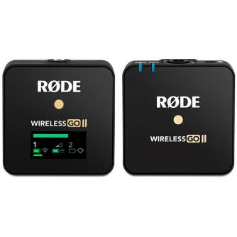 Bezvadu piespraužamie mikrofoni - Rode Wireless Go II mikrofons ar vienu raidītāju (go 2) - ātri pasūtīt no ražotāja