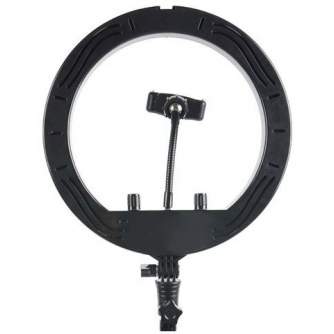 Ring Light - StudioKing SKRL10 LED dimmable LED bi-color ring light with table tripod and - quick order from manufacturer